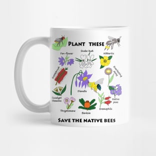 Plant these, save the native bees Mug